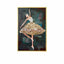 Mother of Pearl Wall Art, Layered Ballet Figure Panel With Gold Frame