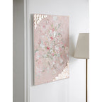 Mother of Pearl Wall Art, Textured Floral Relief for Serene Luxe Interiors Main Product Image