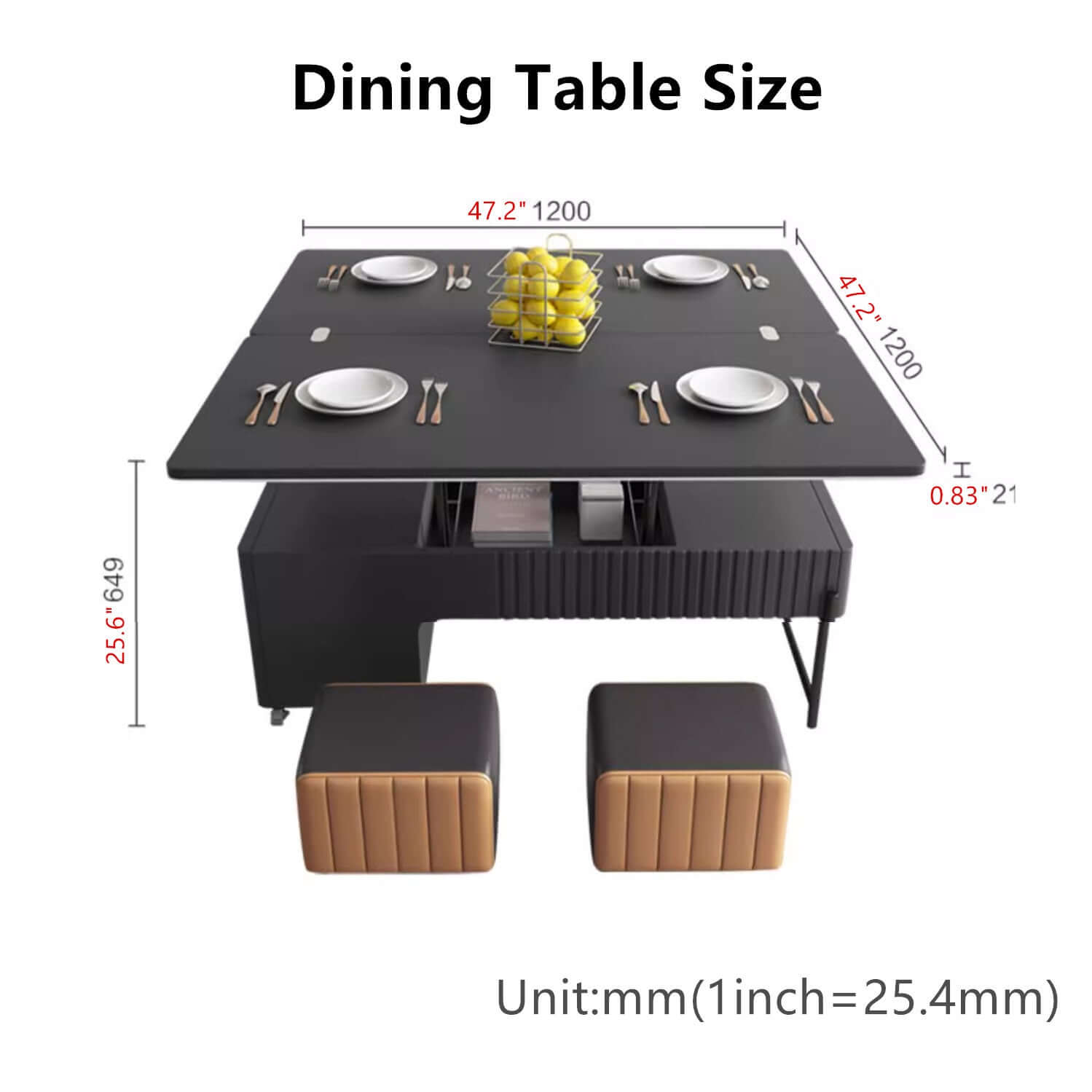 Multi-Function Lifting Coffee Table With Storage