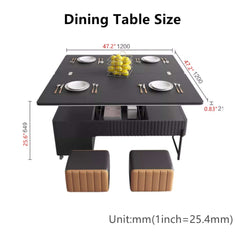 Multi-Function Lifting Coffee Table With Storage