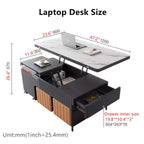 Multi-Function Lifting Coffee Table With Storage