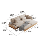 Multi-Functional Sofa Bed with Storage - Simple and Elegant Dimensions