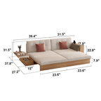 Multi-Functional Sofa Bed with Storage - Simple and Elegant Dimensions