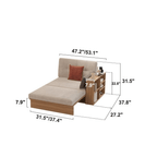 Multi-Functional Sofa Bed with Storage - Simple and Elegant Dimensions