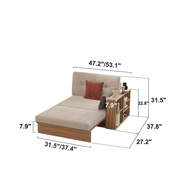 Multi-Functional Sofa Bed with Storage - Simple and Elegant Dimensions