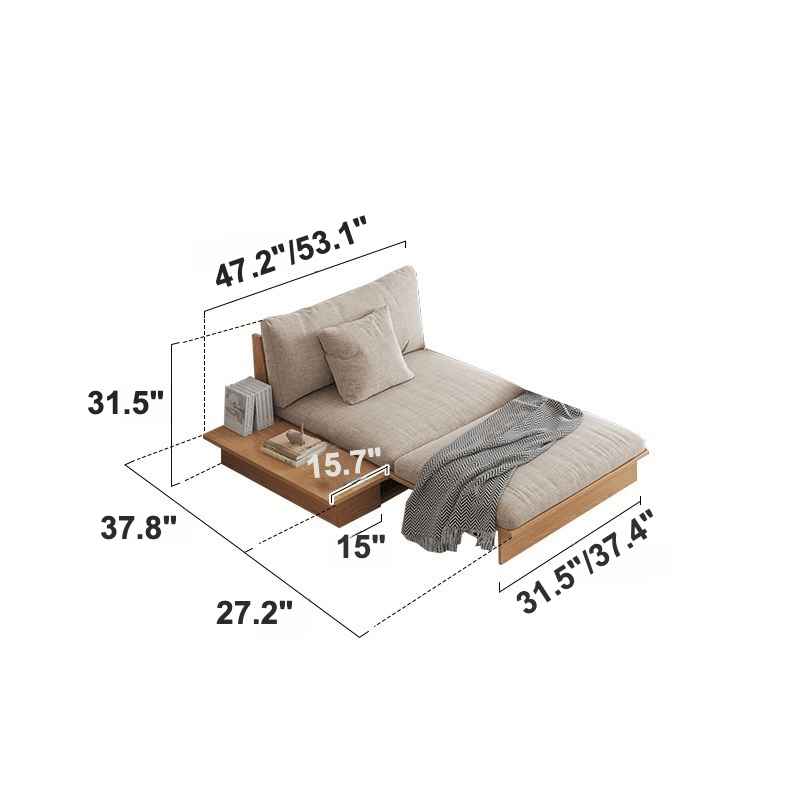 Multi-Functional Sofa Bed with Storage - Simple and Elegant Dimensions