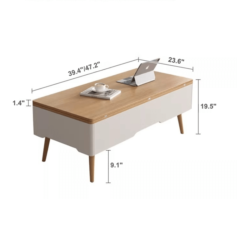 Multifunctional Lift-Top Coffee Table with Drawer Dimensions