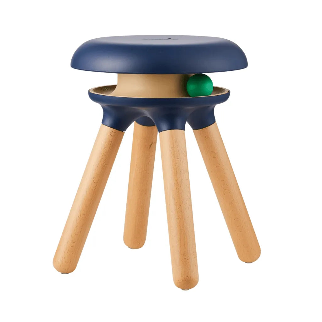 Multifunctional Pet-Friendly Accent Chair Stool With Orbital Cat Play Ring
