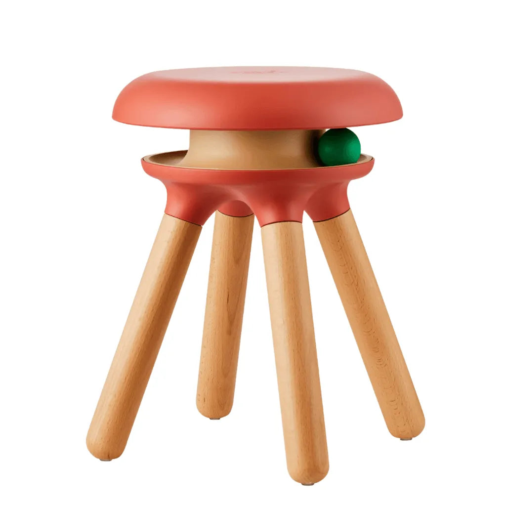 Multifunctional Pet-Friendly Accent Chair Stool With Orbital Cat Play Ring