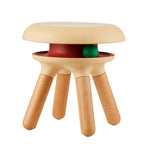 Multifunctional Pet-Friendly Accent Chair Stool With Orbital Cat Play Ring