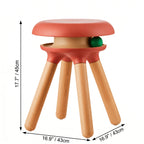 Multifunctional Pet-Friendly Accent Chair Stool With Orbital Cat Play Ring Dimensions