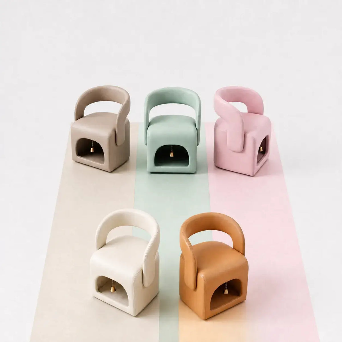 Multifunctional Pet-Friendly Accent Chair With Hidden Cat Nook and Casters