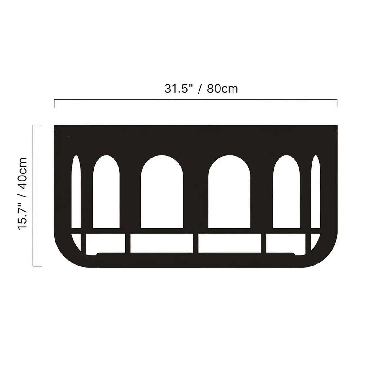 Multifunctional Pet-Friendly Coffee Table with Arched Oak Frame and Glass Top Dimensions