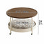 Multifunctional Pet-Friendly Coffee Table With Tiered Round Nest and Casters Dimensions
