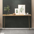 Narrow Rectangular Console Table With Walnut Top - 5 Sizes