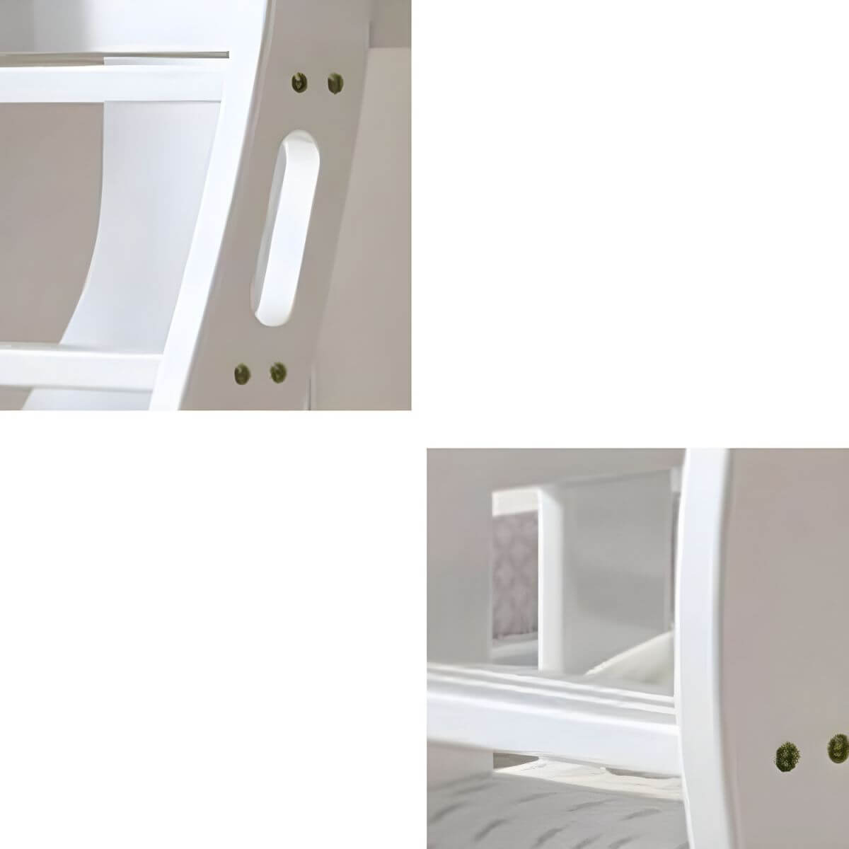 Natural/Blue Modern Wooden Bunk Bed with Bookshelf, Ladder and Storage