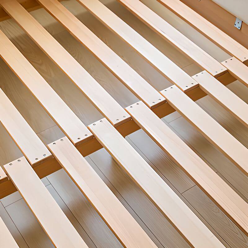 Natural Finish Kids Bed with Fun Roof and Climbing Frame