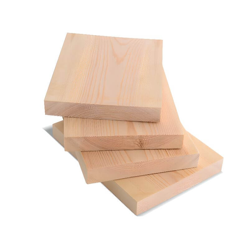 Natural Finish Modern Bunk Bed with Ladder and Storage Drawers