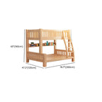 Natural Finish Modern Bunk Bed with Mattress & Storage Options Dimensions