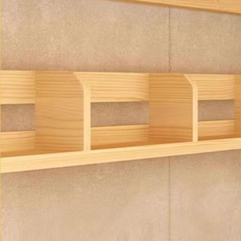 Natural Finish Modern Platform Bunk Bed for Kids - Safe & Stylish