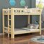 Natural Finish Modern Platform Bunk Bed for Kids - Safe & Stylish Main Product Image