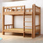 Natural Finish Modern Wood Bunk Bed with Ladder for Kids