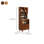 Natural Finish Walnut Modern Kitchen Storage Cabinet Dimensions