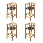 Natural Finish Wooden Dining Chair with Comfortable Design for Kids
