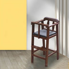 Natural Finish Wooden Dining Chair with Comfortable Design for Kids