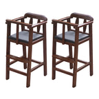 Natural Finish Wooden Dining Chair with Comfortable Design for Kids