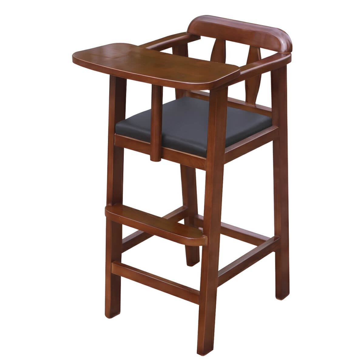 Natural Finish Wooden Dining Chair with Comfortable Design for Kids