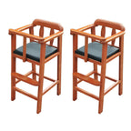 Natural Finish Wooden Dining Chair with Comfortable Design for Kids