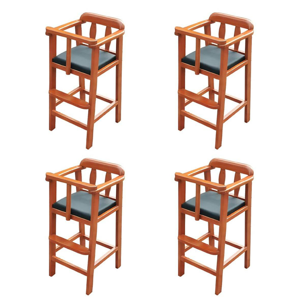 Natural Finish Wooden Dining Chair with Comfortable Design for Kids