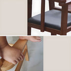 Natural Finish Wooden Dining Chair with Comfortable Design for Kids