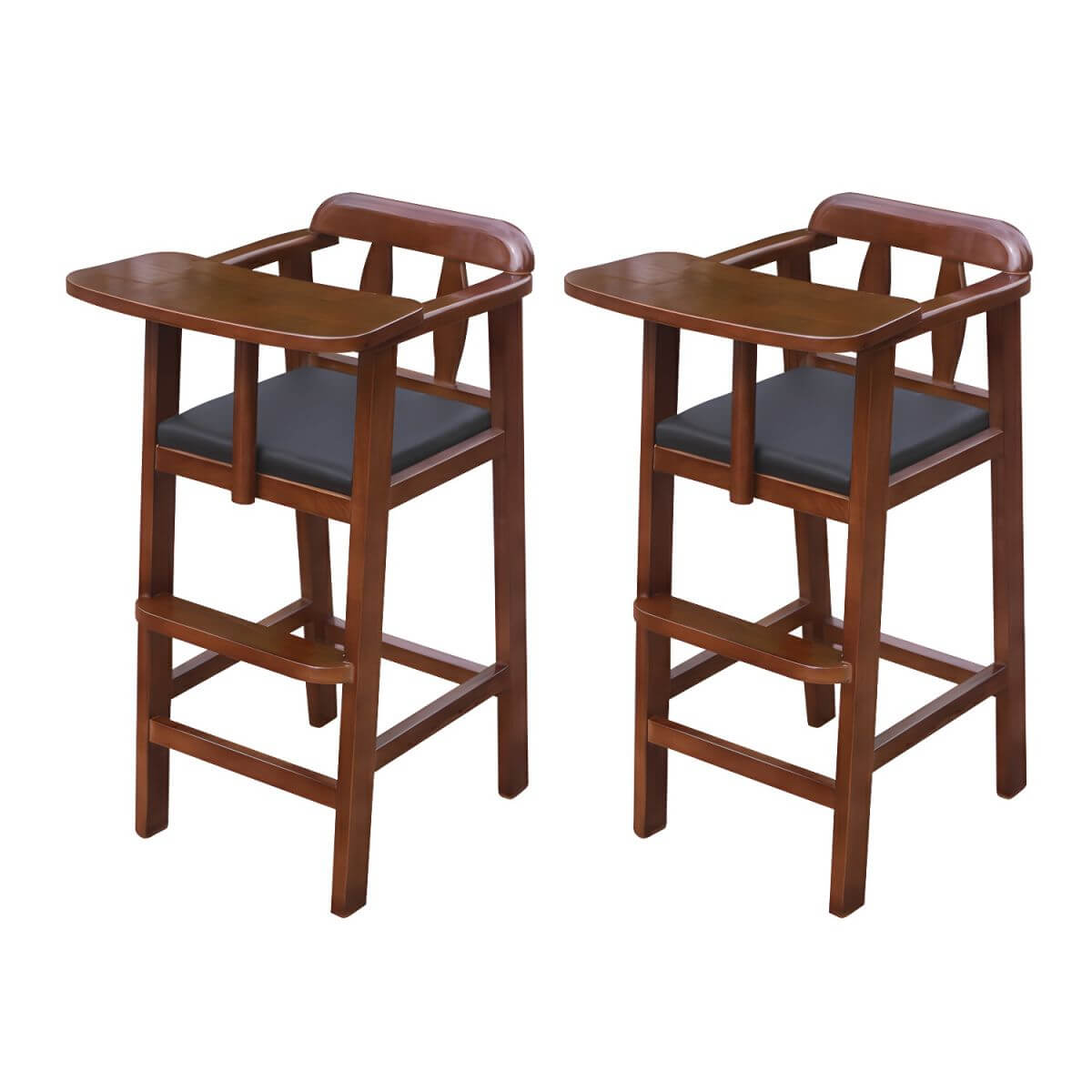 Natural Finish Wooden Dining Chair with Comfortable Design for Kids