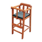 Natural Finish Wooden Dining Chair with Comfortable Design for Kids