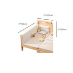 Natural Finish Wooden Toddler Bed - Multiple Sizes Dimensions
