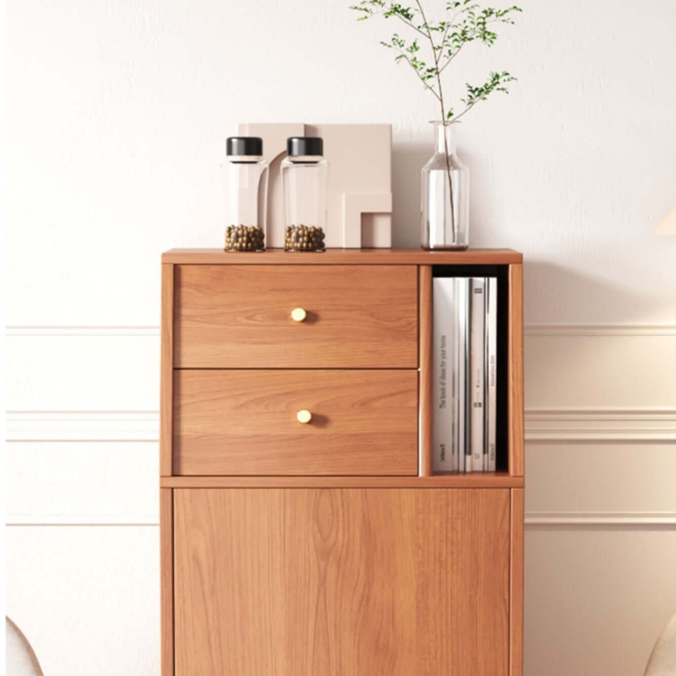 Natural Folding MDF Wine Bar Table For Small Spaces