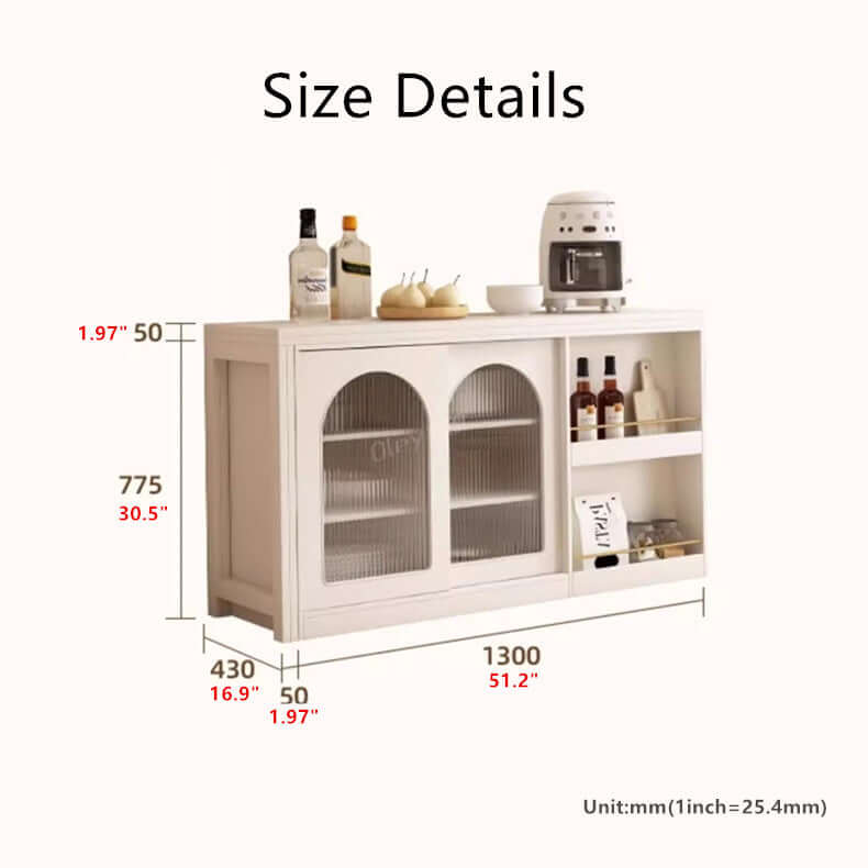 Natural Folding Table + Cabinet with Hidden Storage