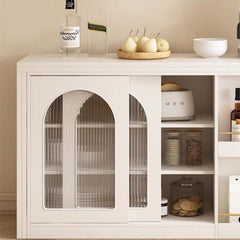 Natural Folding Table + Cabinet with Hidden Storage