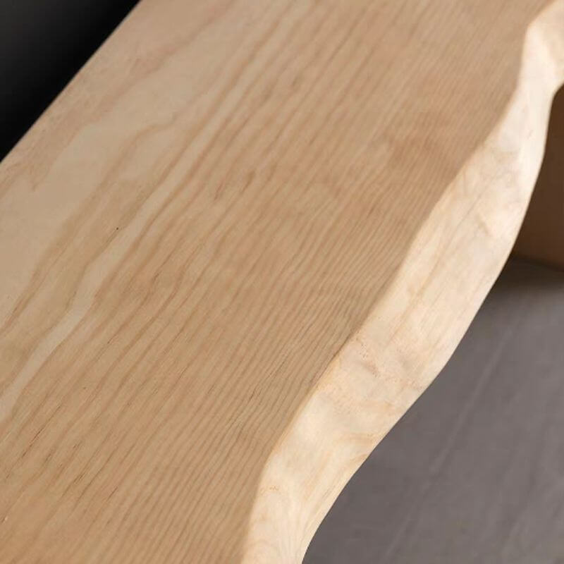 Natural Live Edge Wood Bench with Minimalist Modern Design