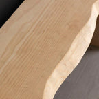 Natural Live Edge Wood Bench with Minimalist Modern Design