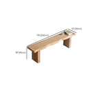 Natural Live Edge Wood Bench with Minimalist Modern Design Dimensions