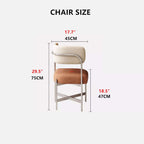 Natural Solid Wood Extendable Dining Table + 4 Chairs