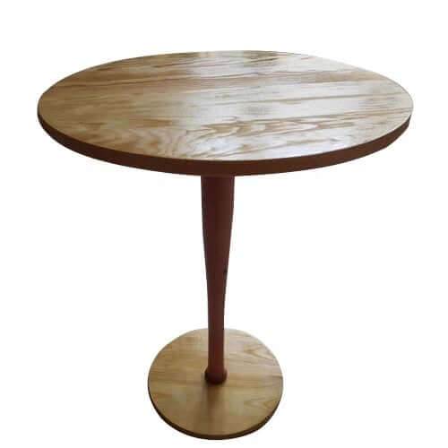 Natural Wood Baseball Bat Nightstand With Cable Slots