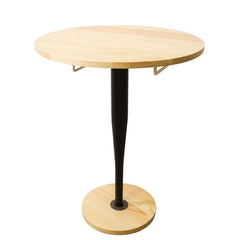 Natural Wood Baseball Bat Nightstand With Cable Slots