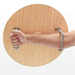 Natural Wood Baseball Bat Nightstand With Cable Slots