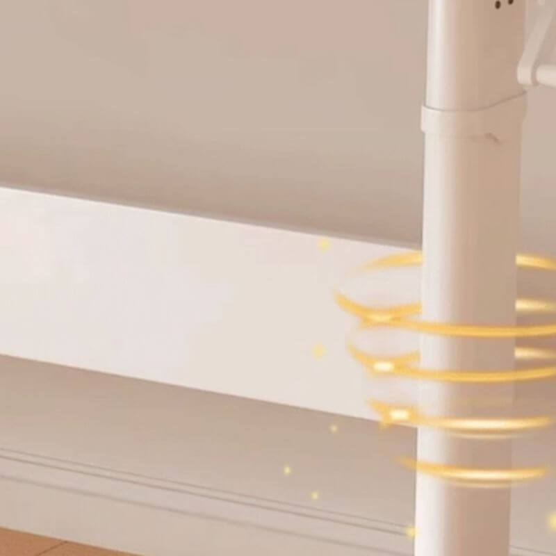 Natural Wood Finish Kids Writing Desk with Storage and Hutch サブ画像