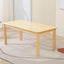 Natural Wood Kids Writing Desk Sets – Light Brown Round & Rectangular Tables with Chairs