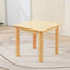 Natural Wood Kids Writing Desk Sets – Light Brown Round & Rectangular Tables with Chairs